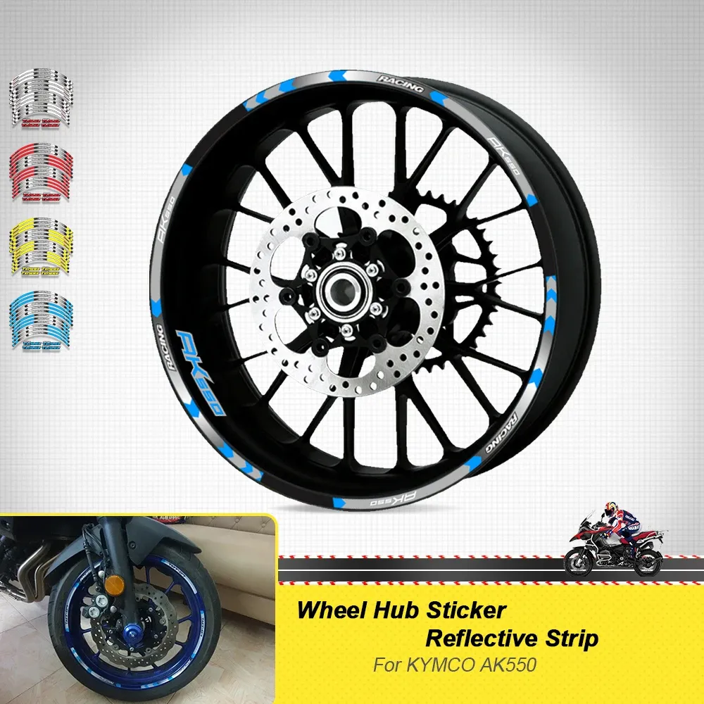 DHgate.com:KYMCO AK550 Reflective Rim Stripe - 12Pcs Motorcycle Wheel ...