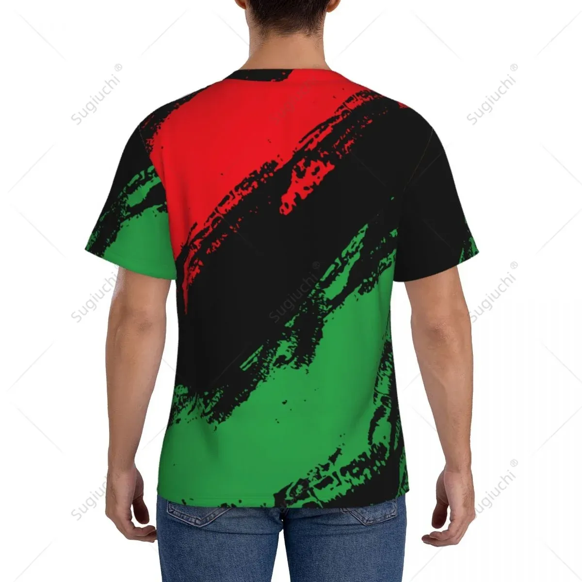 Nome personalizado NUNBER Líbia Flag da líbia Men Men Tight Sports T-shirt Women Tees Jersey para fãs de futebol de futebol