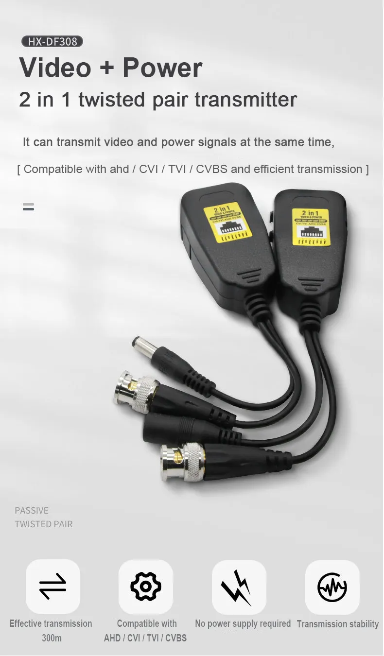 Twisted-Pair Transmitter: 8MP Video & Power Signal Transmission Over ...