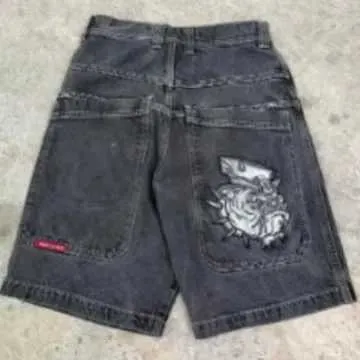 Shorts JNCO Shorts da uomo Shorts retrò stampato jnco jeans shorts shorts stile hip hop sacca estate maschi