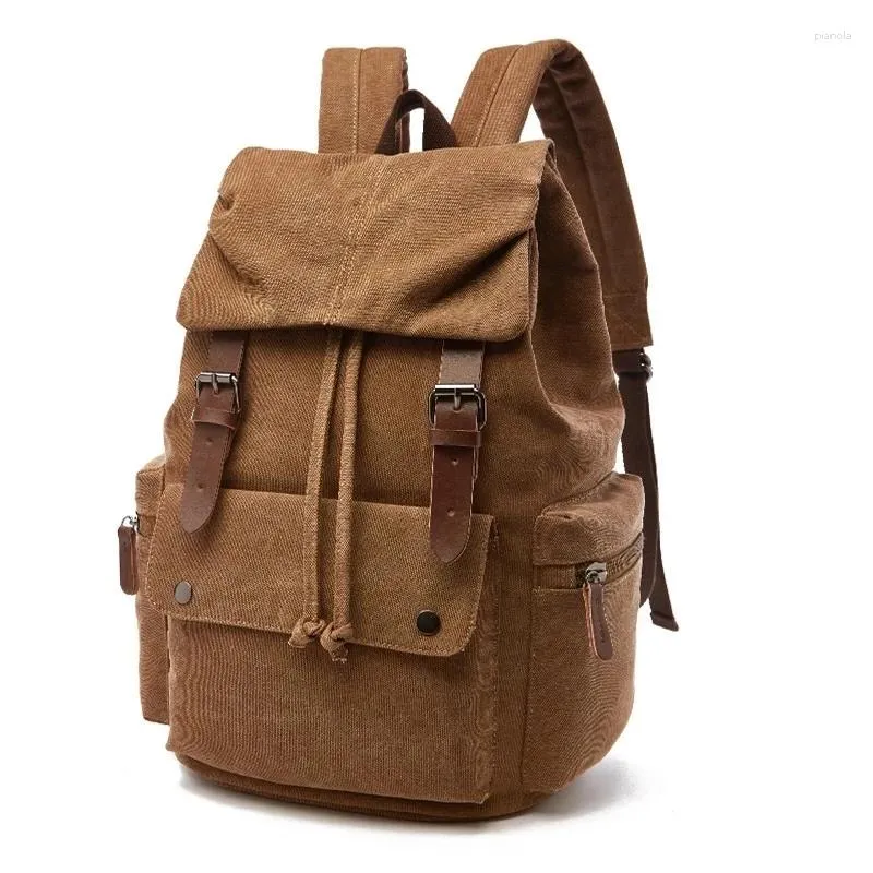 Backpack Vintage Canvas Laptop For Men Women School Mochila Feminina Fashion Anti-Theft Outdoor Travel Bag