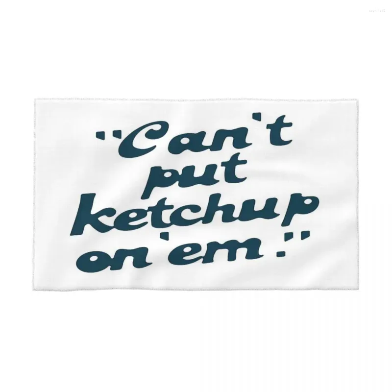 Towel Can't Put Ketchup On 'em - Tulsa King 40x70cm Face Wash Cloth Skin-friendly Suitable For Picnic Traveller