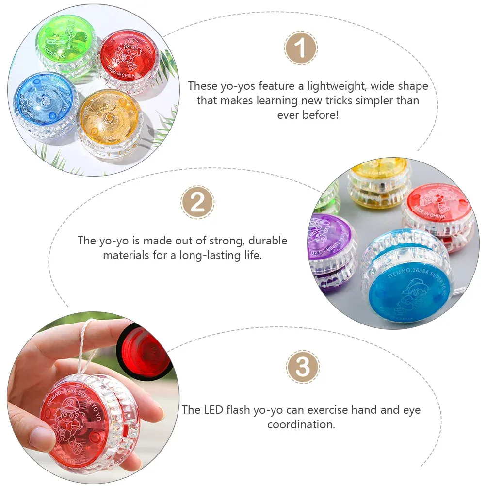 Transaxle LED Light Yo-Yos 5 | Pro Nativity Toys for Kids