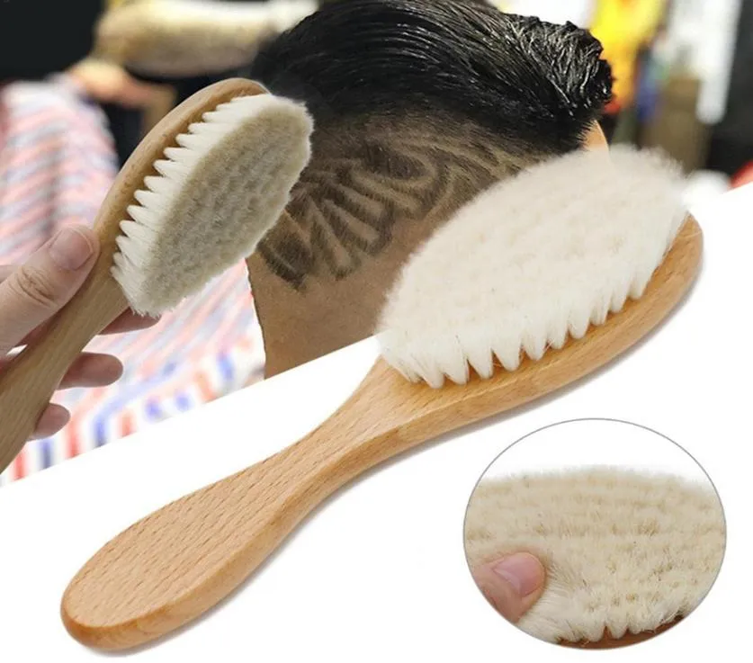 Деревянная щетка расщепка шея лица Duster Warber Hair Checks Brushes Slink Cutting Tool