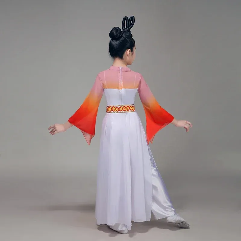 Çin Halk Dans Antik Klasik Dans Kostümleri Kızlar Modern Uygulama Kostümleri Yangko Dans Giyim Hanfu Giyim