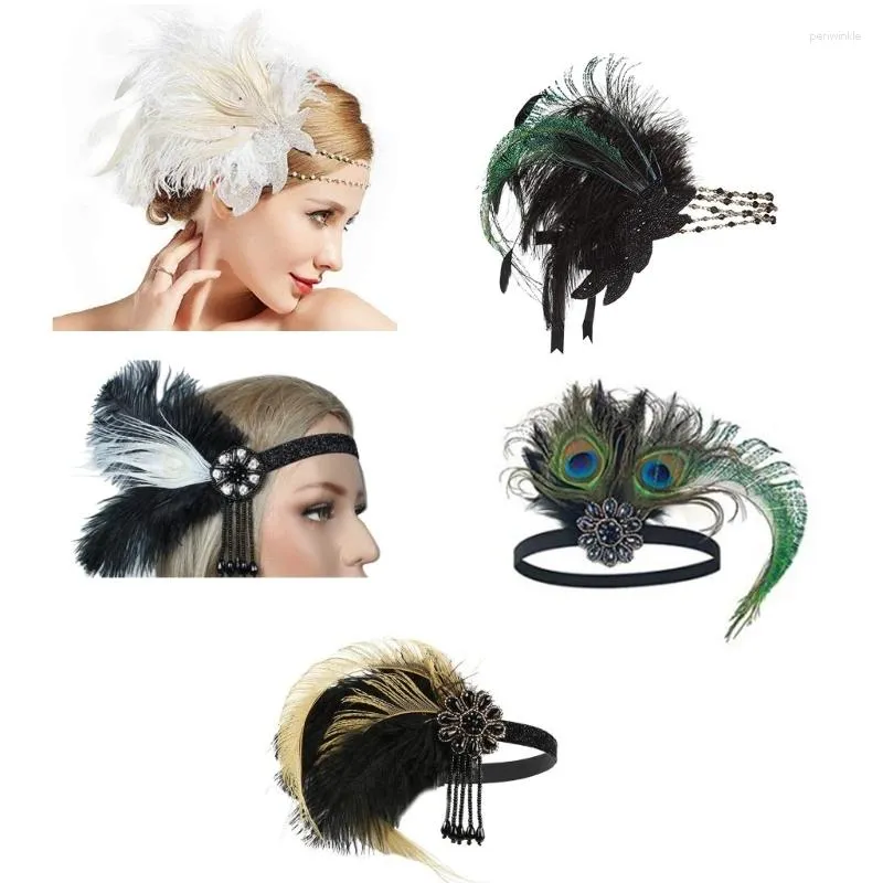 Supplimentos de festa dos anos 1920 Flaping Crystal Headpipy Stage Roaring Stage