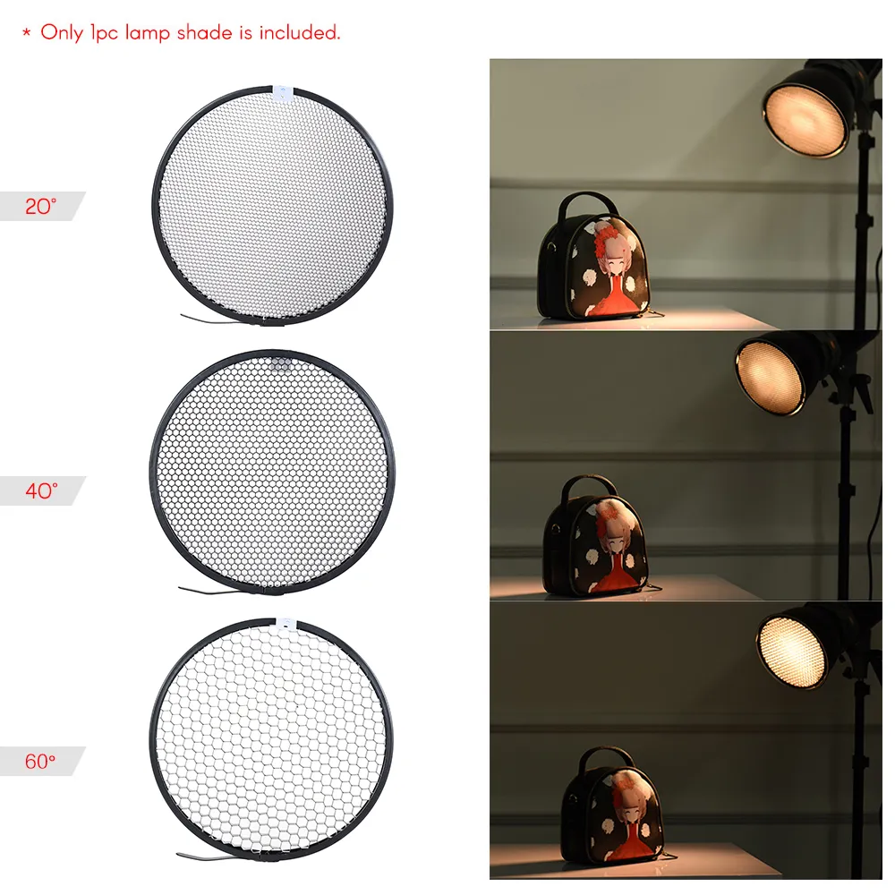 Andoer 7 in / 180 mm Reflector Diffuser Shade for Elinchrom Flash Light ...