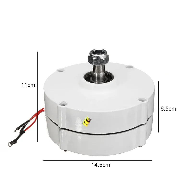 Niedrige Drehzahl 600 U / min 5000W 12 V 24 V 48 V kleiner permanenter Magnetgenerator AC -Lichtmaschine für DIY Ihre eigene horizontale Windkraftanlage