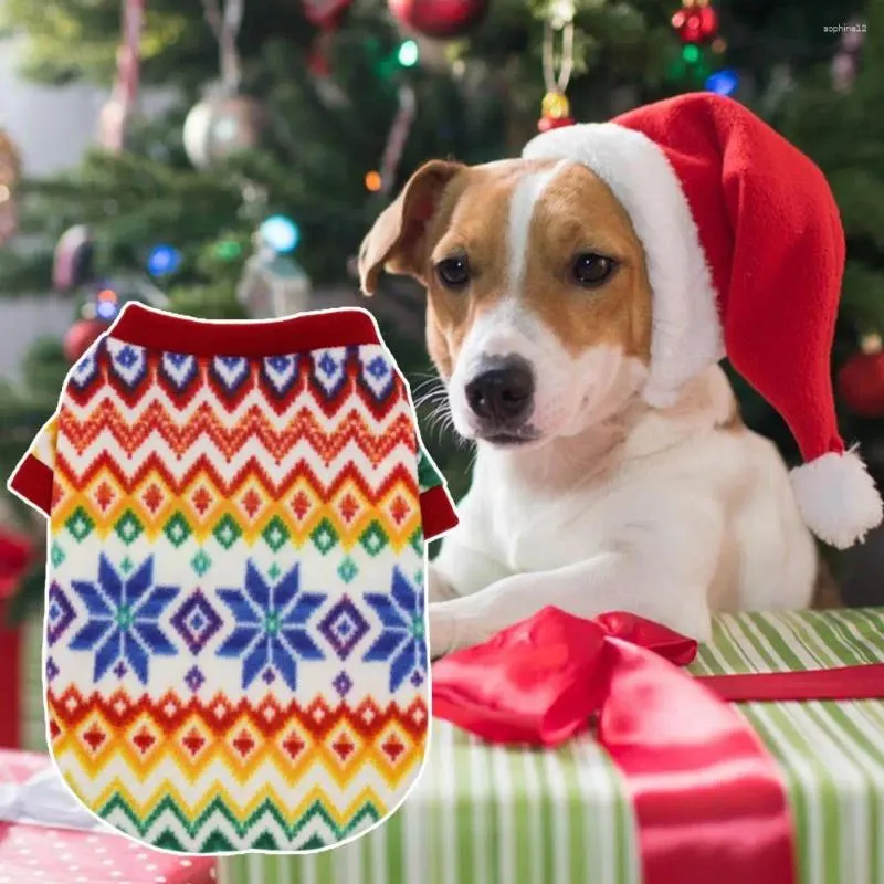 Hondenkleding shirtpatroon kerstkleding herfst winter huisdier tweebenige puppy bedrukte trui kostuum