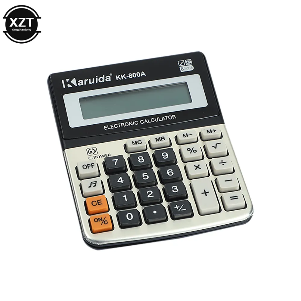 wholesale Portable Small Desktop Office Financial Calculator 8-digit Electronic Calculator with Sound Learning Office Supplies