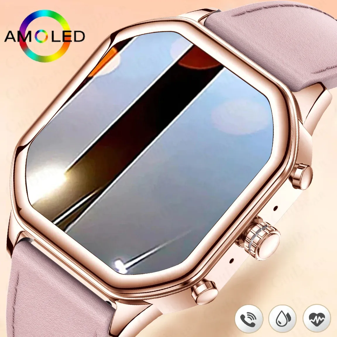 Montres 2023 New Fashion Smart Watch Femmes Bluetooth Call Health Monitoring Ladies Bracelet mignon IP68 Sports imperméables Smartwatch + Cadeau