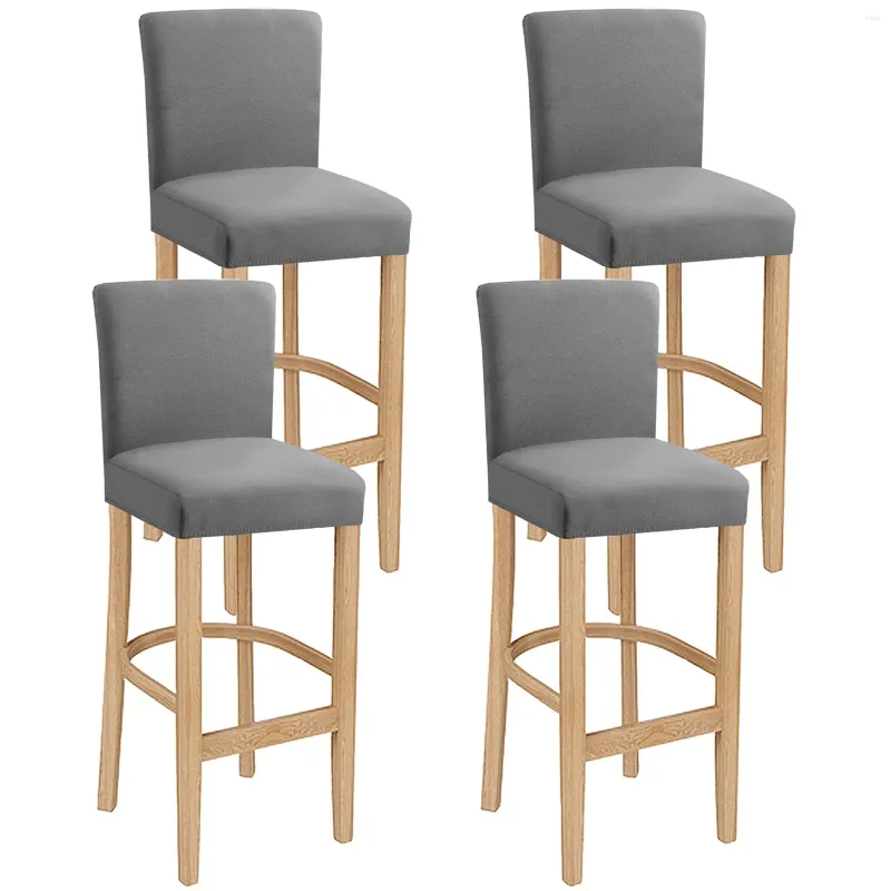 Chair Covers Bar Stool Stretch Washable Removable High Cover Counter Slipcover Protector For Short Back Pub Chai