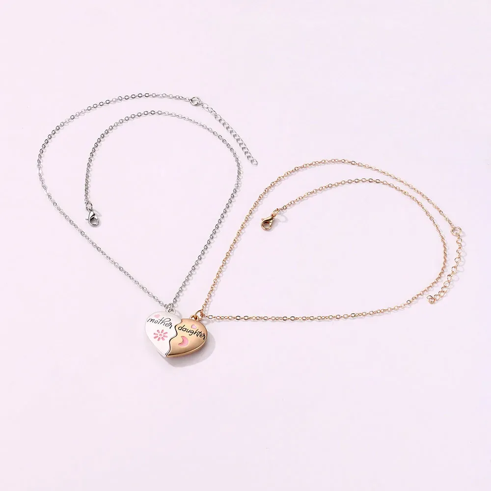 LParkin Butterfly Mother Daughter Necklace Set For 2 - Stainless Steel Matching Jewelry Gifts For Mom & Daughter, Mothers Day, Valentines Day, Birthday (Adjustable Chain, Gift Box