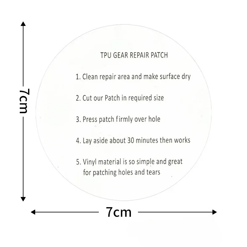 TPU Transparent Patch Self Adhesive Waterproof Leak Sealing Sticker Tent Swimming Ring Raincoat Inflatable Outdoor Repair Patch