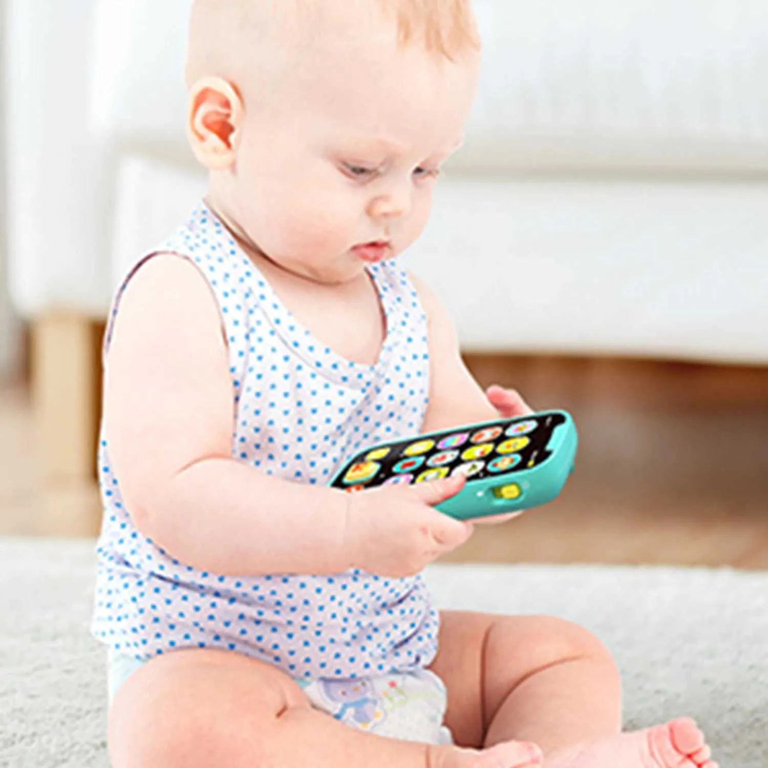 Interactive Baby Learning Cell Phone Toy with Music & Lights for 12 ...