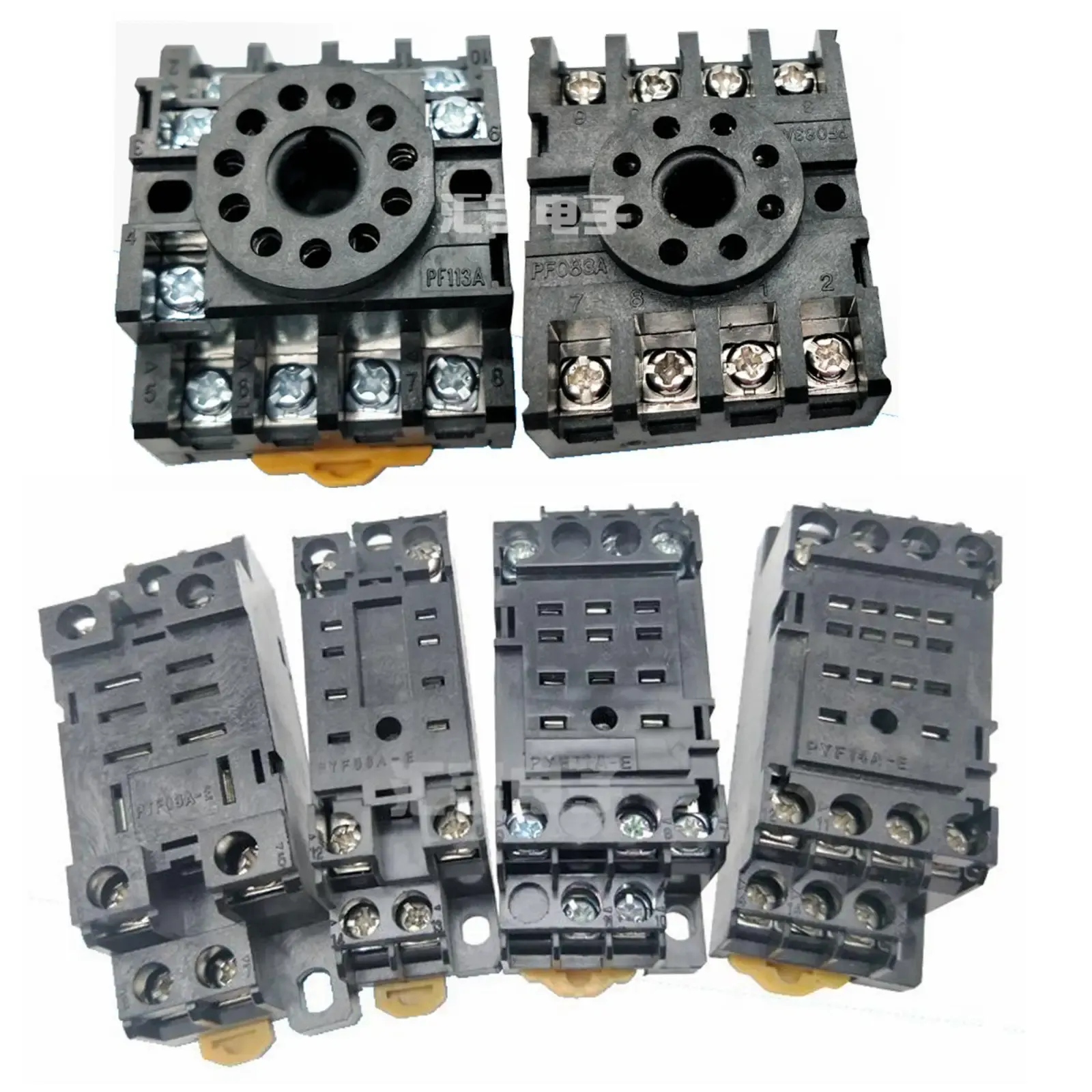 Socket Base PYF08A PYF11A PYF14A PTF08A PF113A PF083A För relatimer MY2NJ MY3NJ MY4NY ST3PF AH3-3