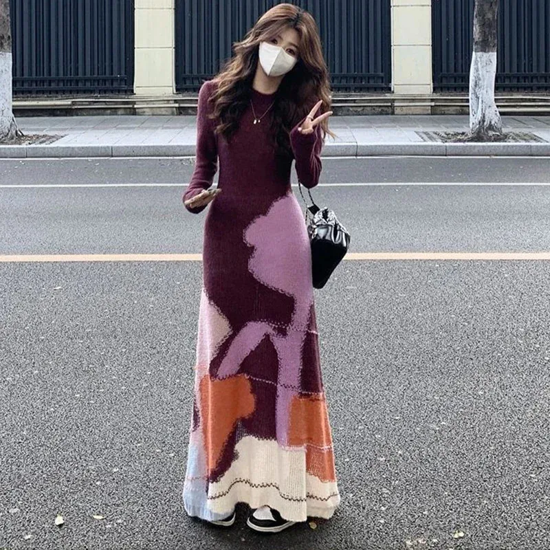 korean style sweater dress Korean Dress Sweater