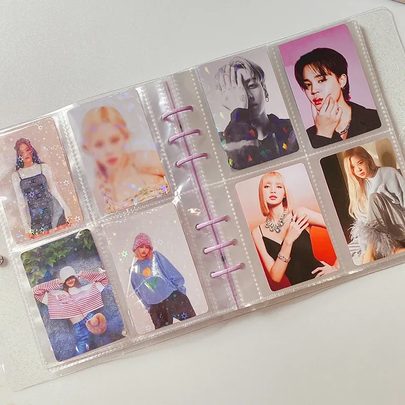 10pcs kpop fotokard tutucu idol kartı topla kitap fotoğraf kağıt reçeli boş kağıt idol kart koruyucusu kpop fotokard kılıfı