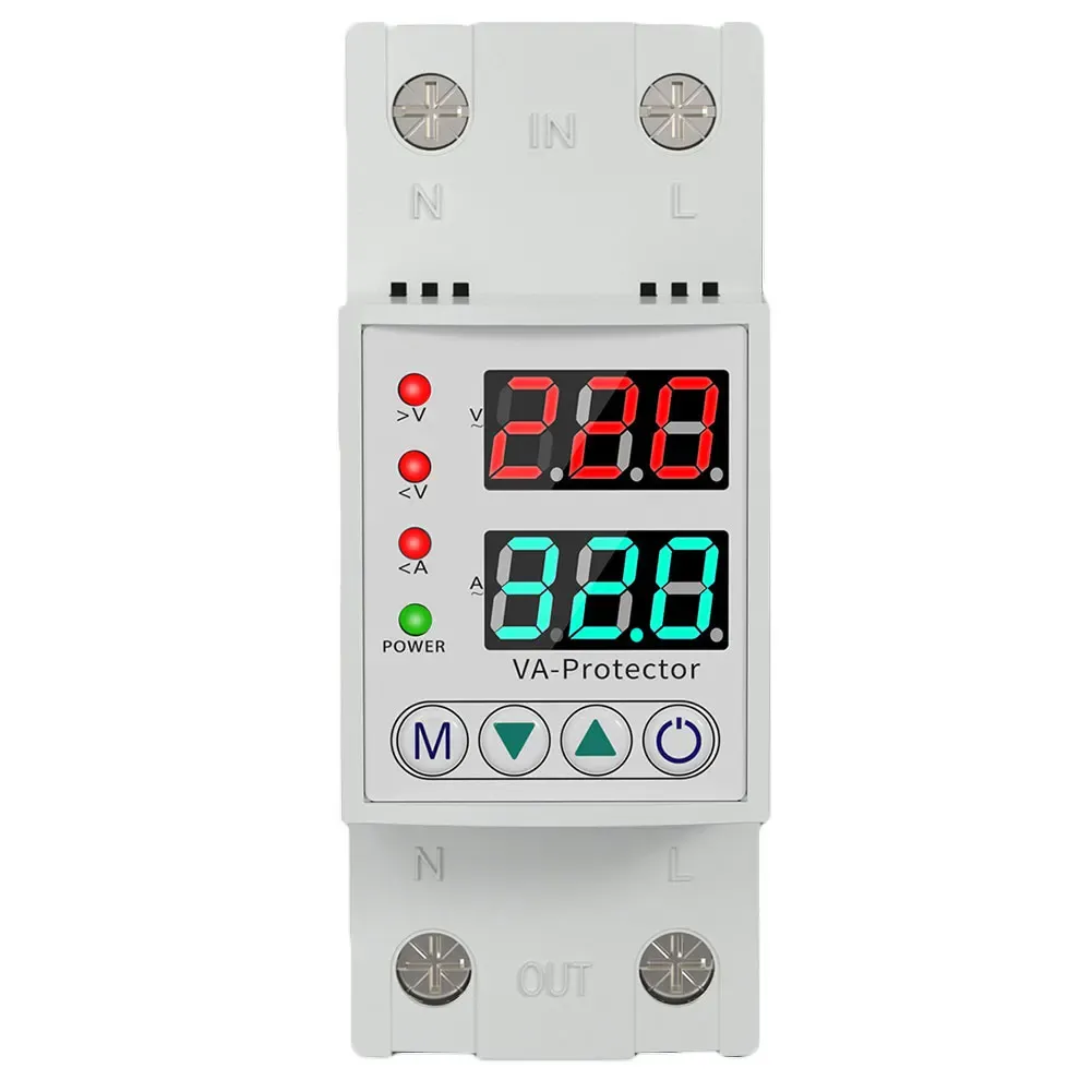 Relais sur l'affichage numérique du protecteur de courant sous le dispositif de protection de tension sur la tension sous tension de protecteur de relance