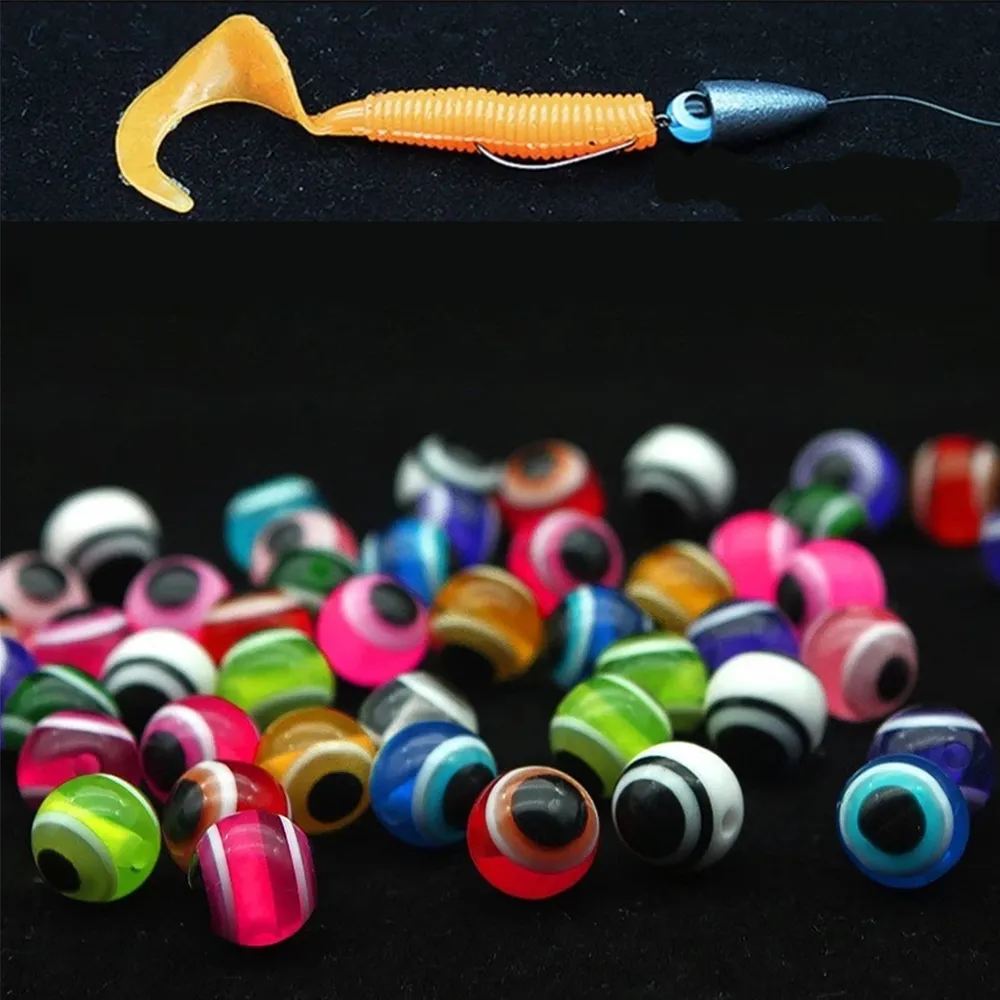 100pcs Luminous Silicone Fishing Beads - Round Glow Beads For Rigging, Ocean & Surf Fishing - View #5