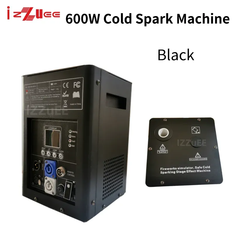 0 Duty 8pcs TI Powder Cold Spark Machine 600W con flycase Machine DMX Scintilla remota Sparkular Wedding DJ Cold Firework