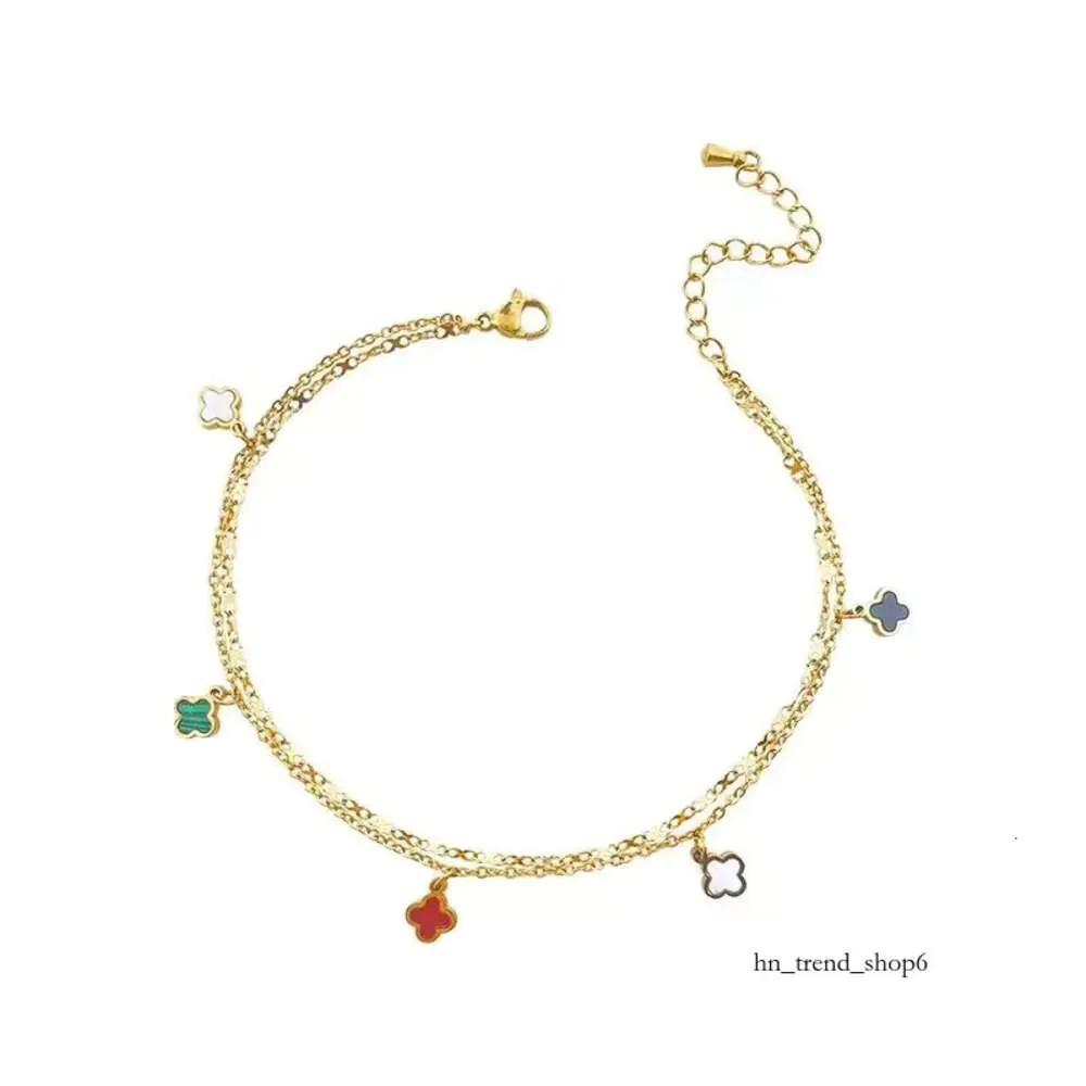 LOUSIS DESIGNER CACCHLETS AMA A COPPIA COPPIA 5 flussi di gioielli Clover 18K Gold Catene in acciaio di perle colorate catena spessa per la festa della mamma Chrismas festevole regalo 5 979