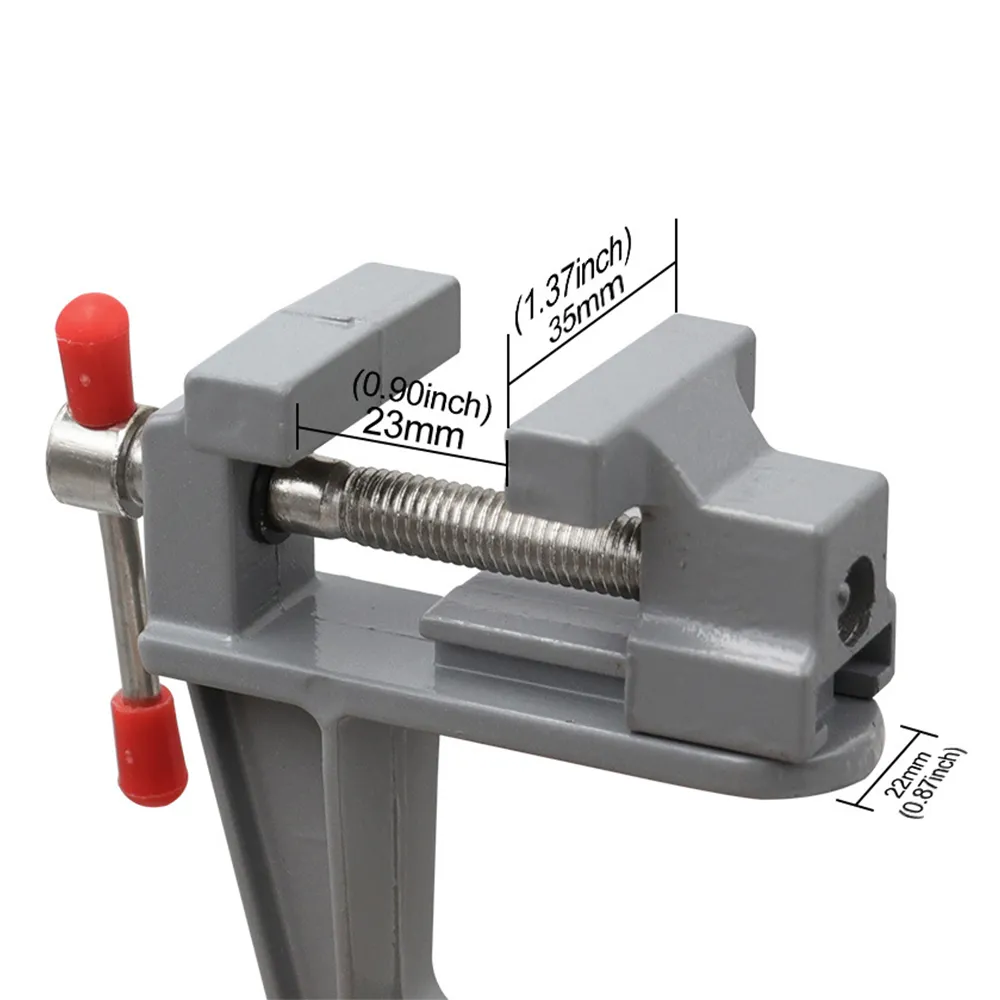 NICEXMAS 360 Degree Rotating Universal Table Vise 2 In 1 Aluminium Alloy Swivel Bench Vise Clamp Units Vise