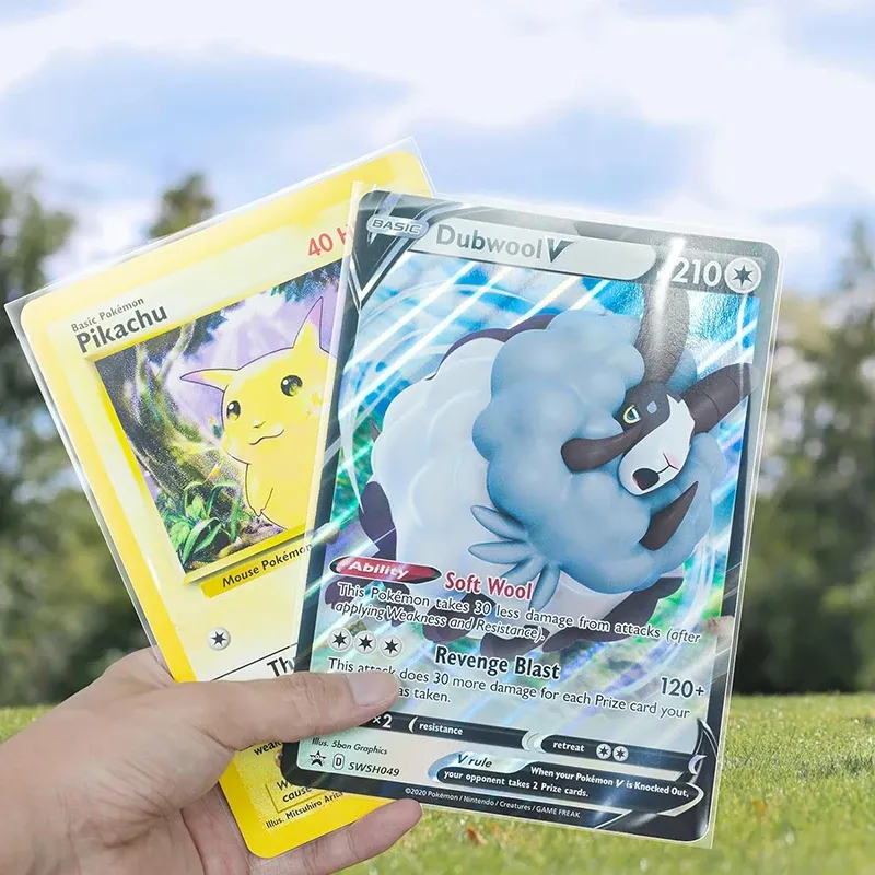 Acid Free Sleeves 10 BCW Soft Sleeves For 6 X 8 Photo Cards - Jumbo Pokemon  Card Protectors (152x203mm) Pokemon Torterra Lv X