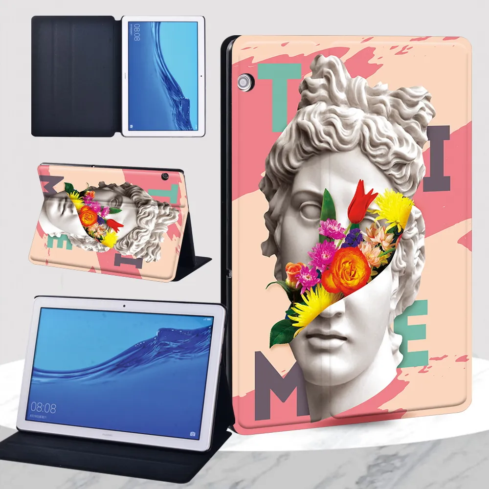 3-Folding Leather Case For Huawei MediaPad T5, 10-inch Folio PU - View #10