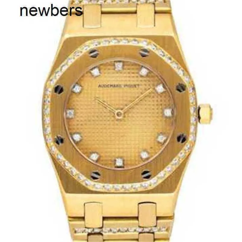 Hommes audilemput APS Factory Watch Swiss Mouvement Aibi Royal Oak Diamond 18k Gold Womens Watchgkdg