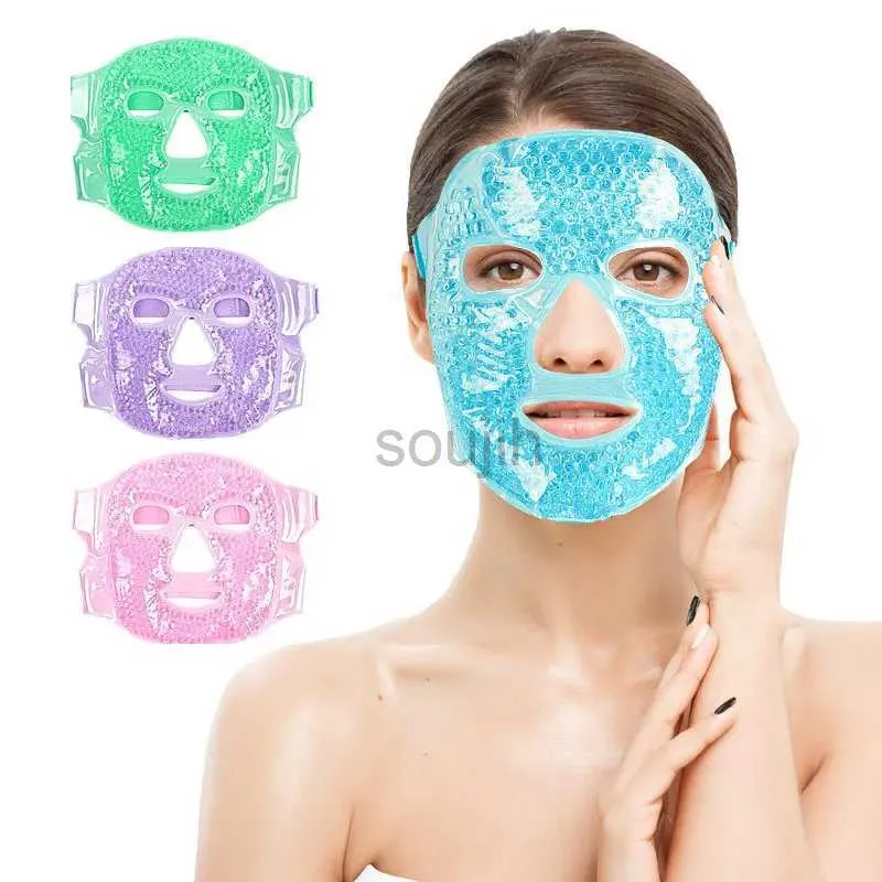 Yüz Masaj Buz Paketi Buz Torbası Jel Boncuk Yüz Maske Bakımı Buz Yüz Maskesi Sıcak ve Soğuk Maske Soğutma Masajı Güzellik Cilt Bakım Aracı 240409