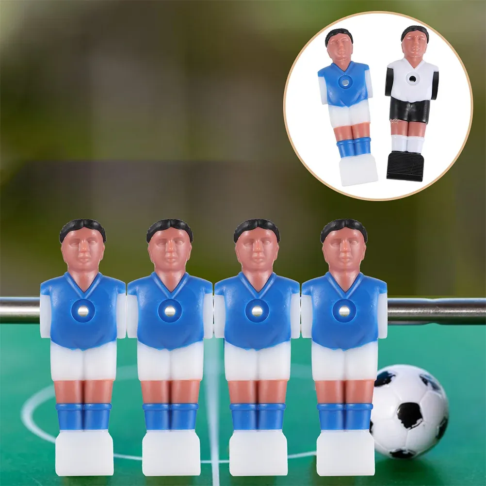 16 PCS Fotbollsmaskin Tillbehör FOOSBALL SPELARE Tillbehör mini slitstarka spelare spelförsörjning fotboll harts man