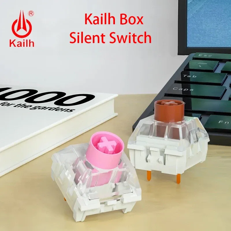 Claviers Kailh Box Switch Silent Interrupteur Mécanique personnalisé Clavier tactile Tactile MUTE RVB SMD MX Switch IP56 Arbre de joueur étanche à la poussière d'eau