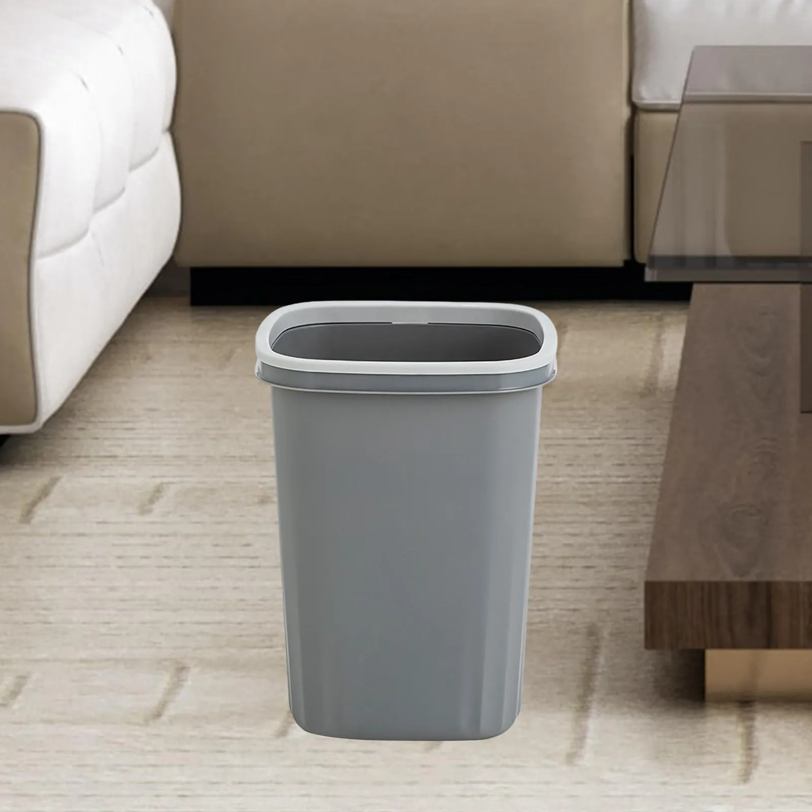 Wastebasket Large Storage Bucket Decorative Dust Bin Minimalist Trash Can Garbage Can for Bedroom Toilet Dorm Kitchen Home
