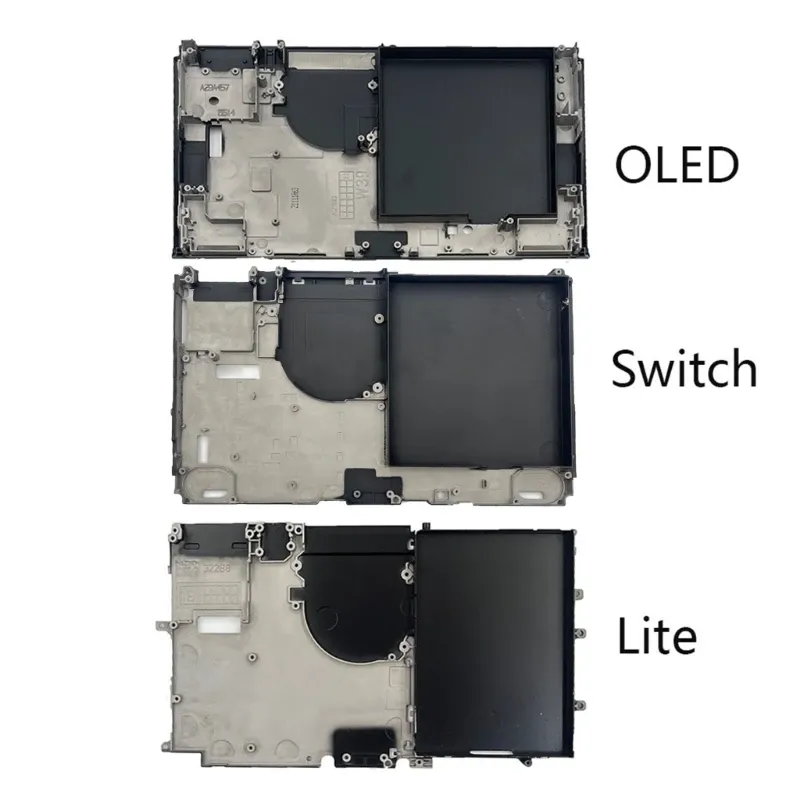 Konsola gier przednia rama środkowa metalowa pokrywka do OLED / Lite / Switch Wewnętrzna część akumulatora Uchwyt akumulator