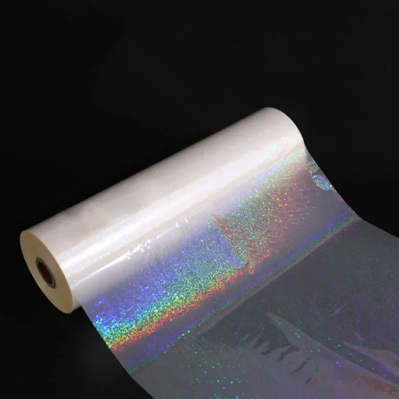 Scratch Resistent Glitter Laminering Bopp Film 12.5 "X656 '(0,32x200m) Hot termisk lamineringsfilmlimbaserad