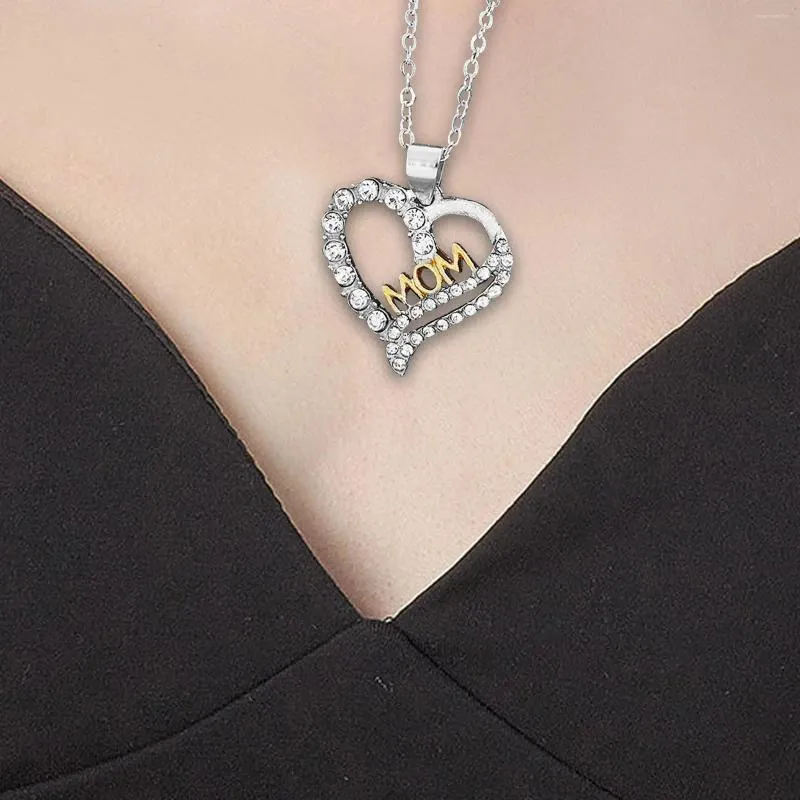 Подвесные ожерелья мама любить сердечное ожерелье