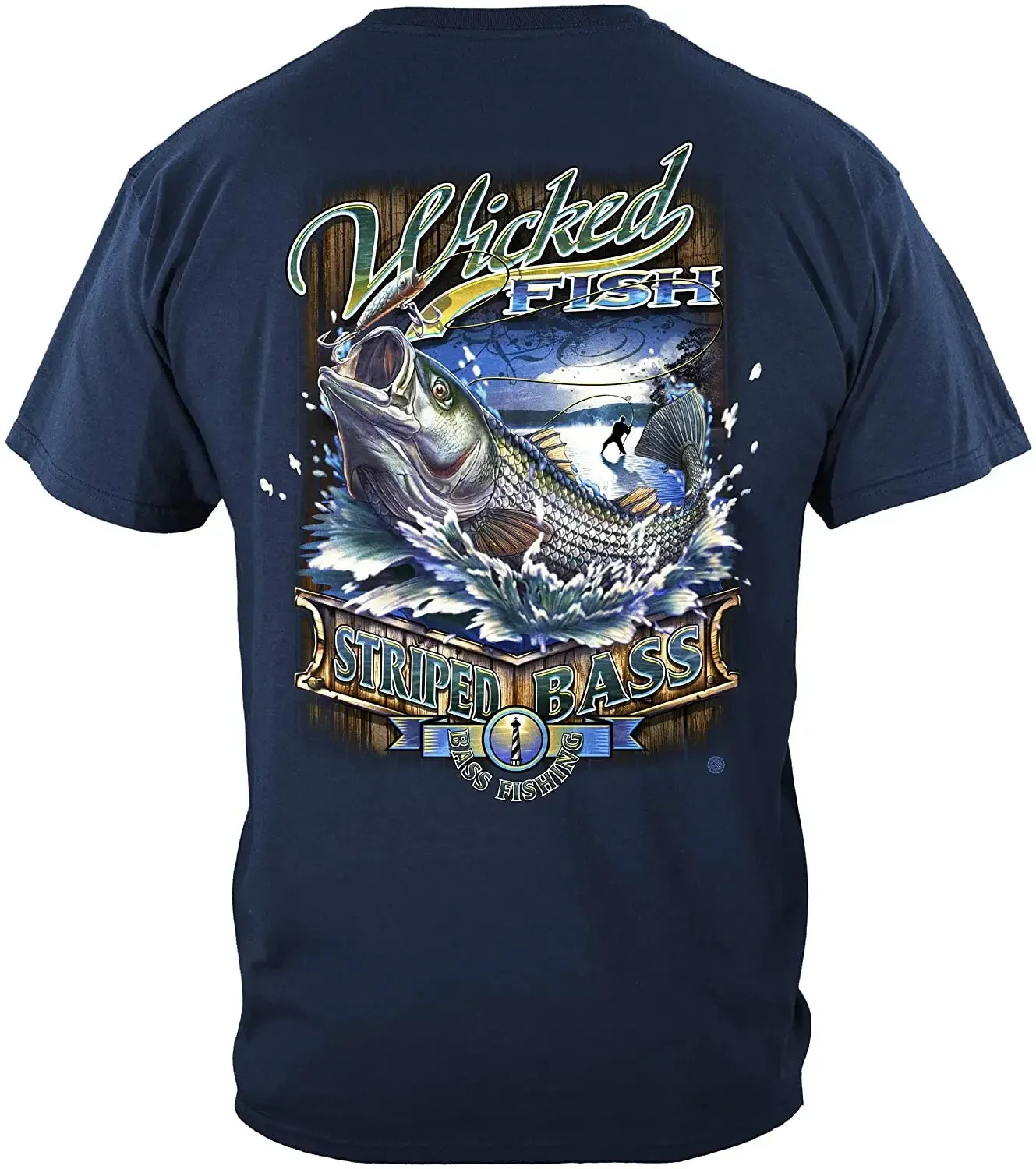 Pescadores de pesca listrada pescadores camiseta de pescador 100% algodão oneck de verão de manga curta casual tshirt size s3xl 240409