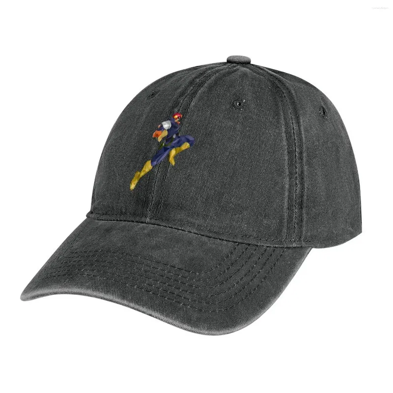 Berets Captain Falcon Knee Classic T-shirt Cowboy Hat Christmas Golf Caps för kvinnliga män