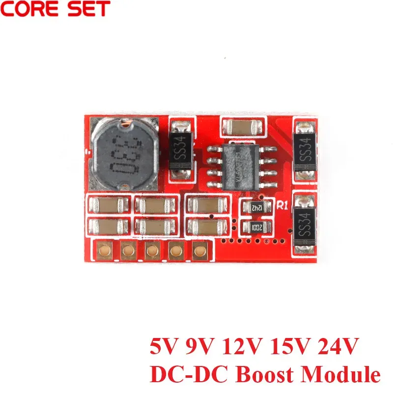 A08 DC-DCブーストモジュール5V 9V 12V 15V 24V電源モジュールV3.1 DC 5Vステップアップモジュールポジティブネガティブnew