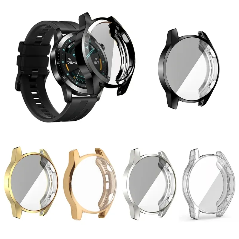 Compatible pour Huawei Watch GT2 46 mm pour le boîtier d'écran durable Protecteur d'amortisseur résistant à l'usure pour la coque pour Smart Wat