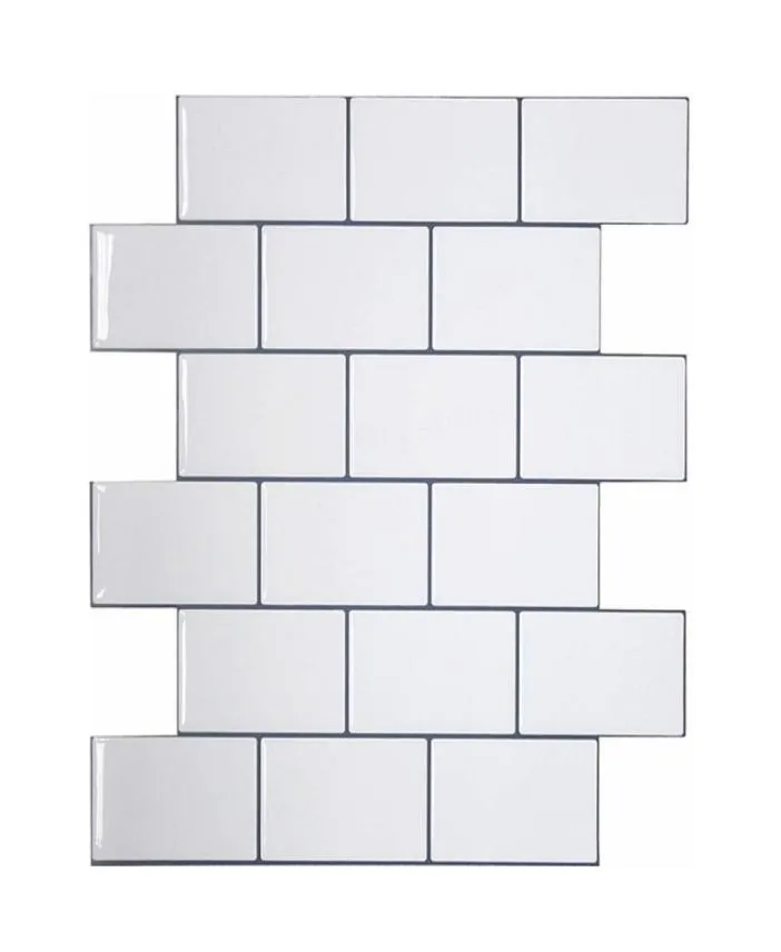 Vividtiles Grubsze płytki Peel i Premium Płytki ścienne Stick On Tiles Kitchen Backsplash 5 sztuk paczka 2110216211896