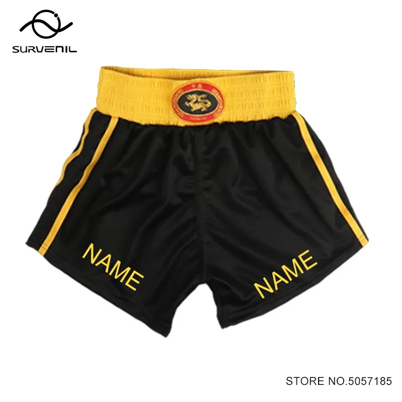 Muay Thai Boxing Shorts Men Women Custom Cage Fighting Sparring Grappling Kickboxing Shorts Wushu Sanda Martial Arts Clothing