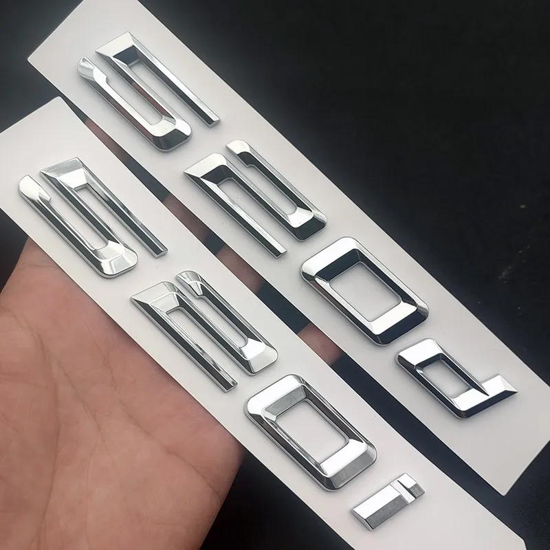 3D ABS Emblem Letters Sticker Car Trunk Badge For E39 F10 E60 F11 ...