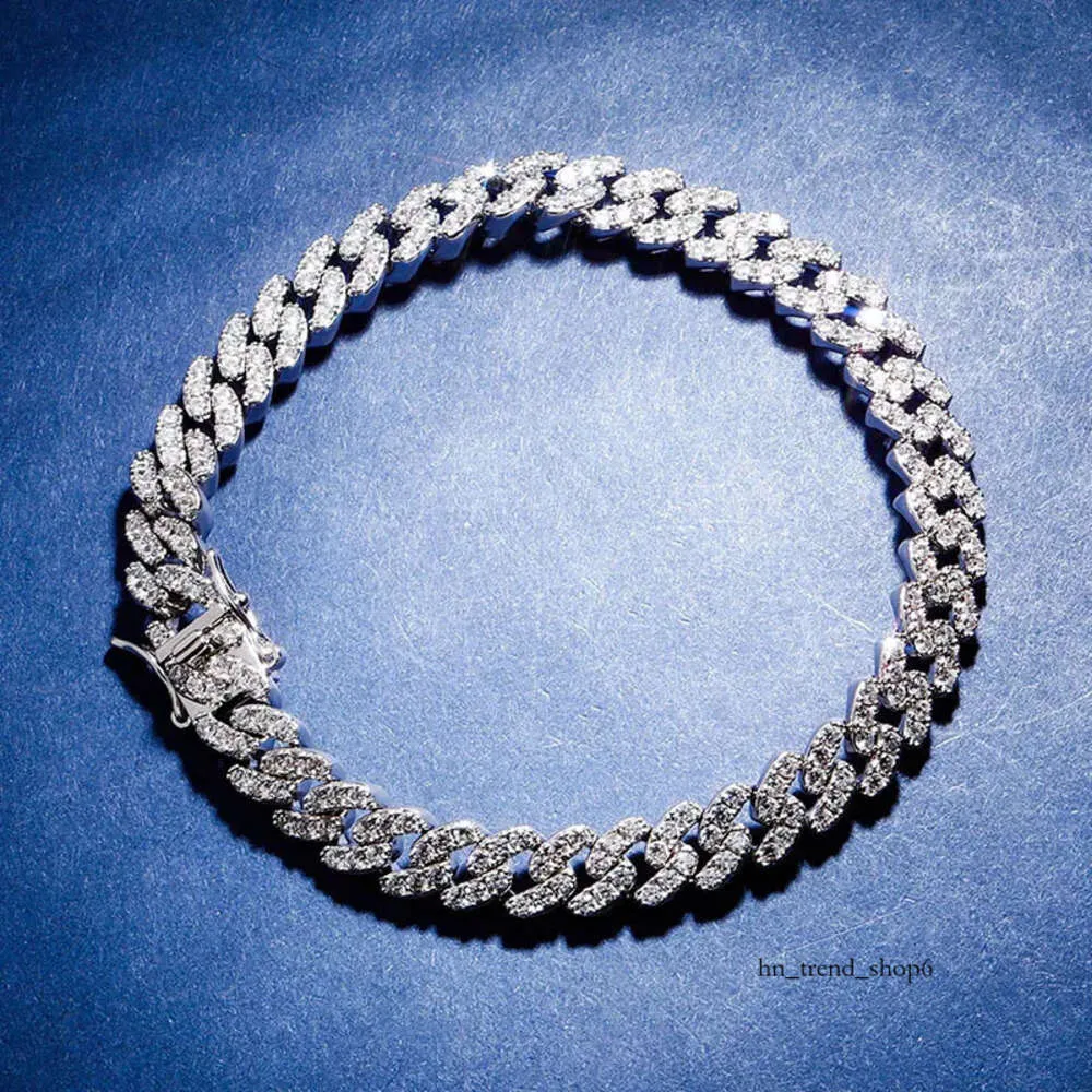 CARTERAS Designer biżuteria mrożona łańcuchy mężczyźni mężczyźni Kobiety Hip Hop Bling Diamond Bracelets Bracelets Złote Srebrne Kubańskie Link Akcesoria modowe