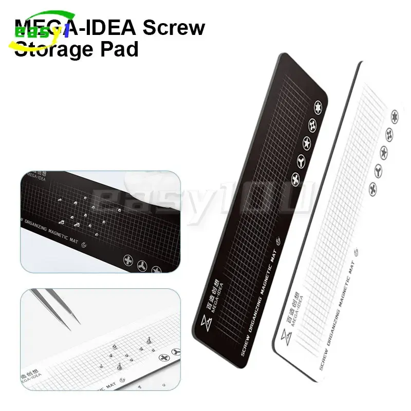 Qianli Mega-Idea Universal Magnetic Repair vis Taf de rangement avec des pièces de maintenance de téléphone mobile double côté Organisateur