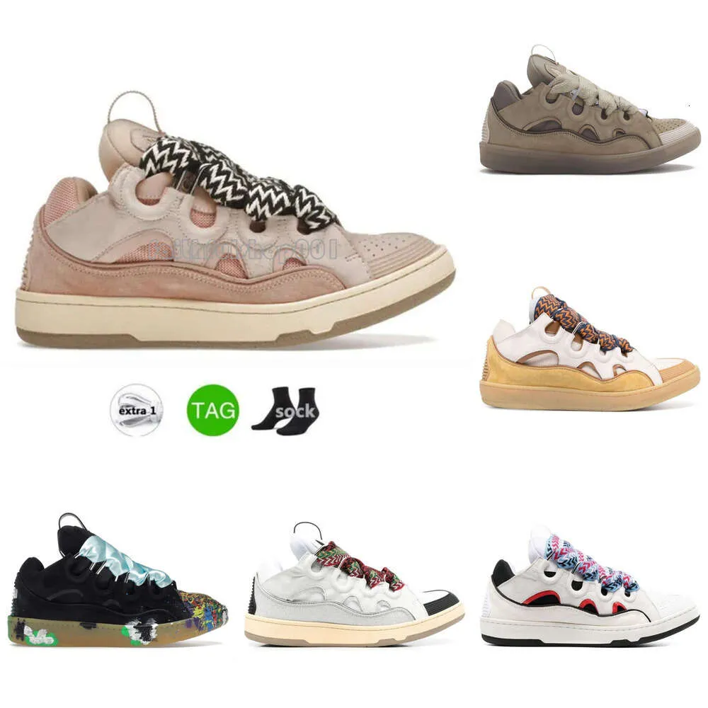 Chaussures lanvins les plus vendues Lanvinlités Courb en cuir extraordinaires EMED Femmes Hightop Calfskin Rubber Nappa Plateforme Sole Trainers Sneakers 209