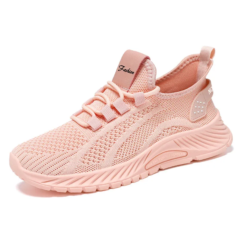 Athletic shoes black white pink running shoes for men and women 36-45