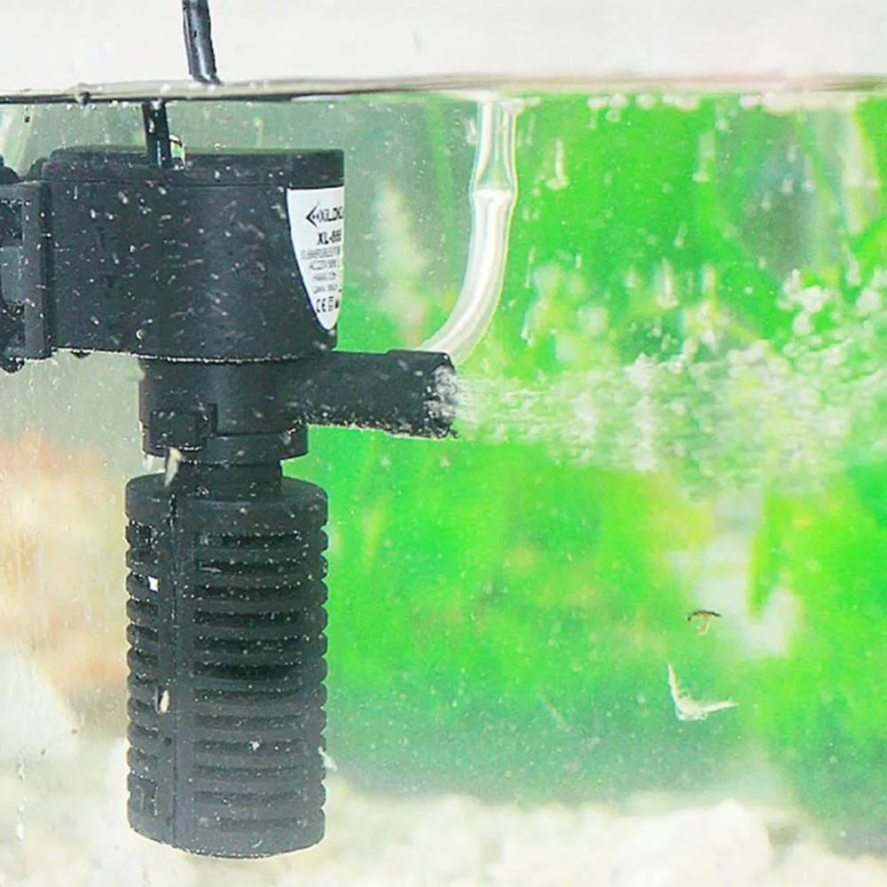 3 in 1 Mini Aquarium Fish Tank Filter Water Purifier Submersible Oxygen Pump Water Pump Fish Tank Accessories Aquarium Purifier