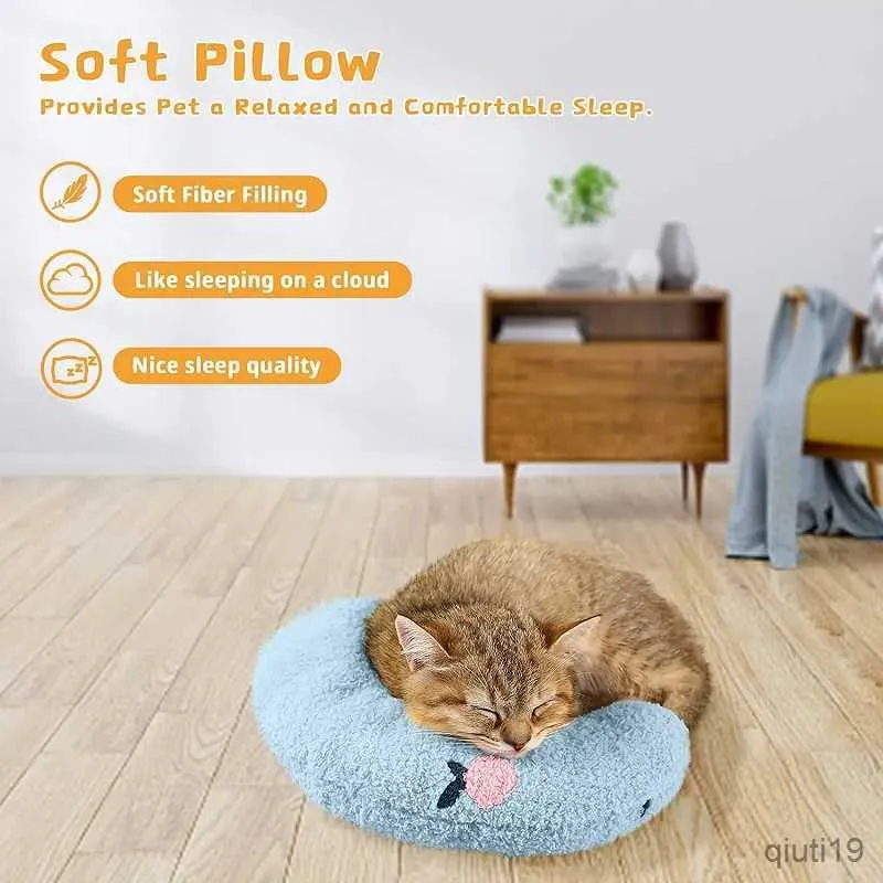 Letti per gatti mobili piccoli per gatti protezione del collo della moda sonno profondo cucciolo a forma di U con gattina gattino cane addormentato